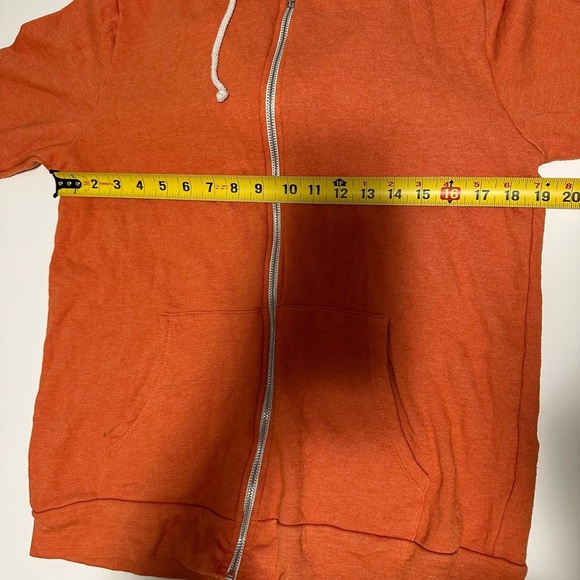 Threads For Thought Orange Zip Up Men’s Jacket Size Large - Picture 5 of 7